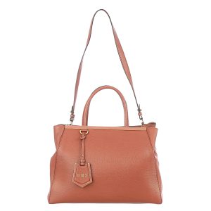 Bolsa Fendi 2Jours Couro Rosa