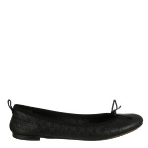 Sapatilha Gucci Couro Preto e Logo