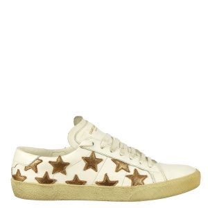 Tênis Saint Laurent Estrelas Branco