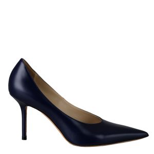 Scarpin Jimmy Choo Couro Azul Marinho
