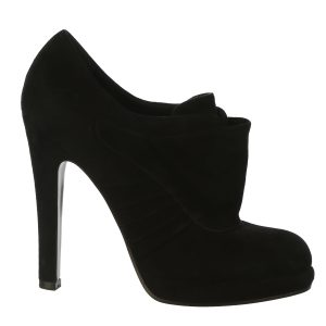 Sapato Saint Laurent Camurça Preto