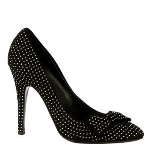 Scarpin Balmain Camurça e Strass