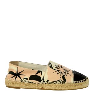 Espadrille Chanel Tecido Estampado
