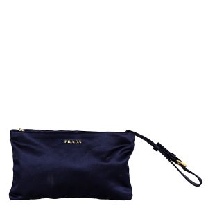 Clutch Prada Cetim Azul