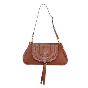 Bolsa Chloe Marcie Couro Marrom