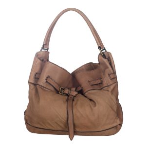Bolsa Burberry Easton Belted Hobo Bege