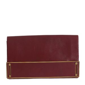 Clutch Chloe Couro Vinho