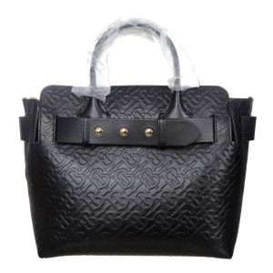Bolsa Buberry Tote Couro Preta