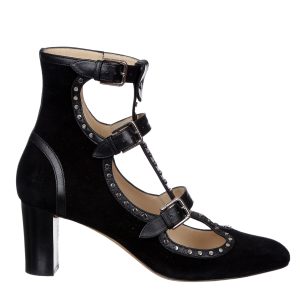 Sapato Jimmy Choo Camurça e Couro Preto