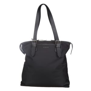 Bolsa Burberry Couro e Nylon Preto