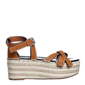 Sandália Loewe Gate Couro Caramelo