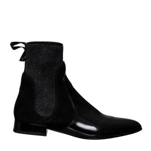 Bota Emporio Armani Couro e Lurex
