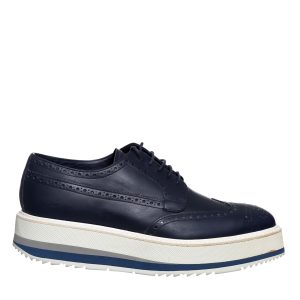 Oxford Prada Couro Marinho
