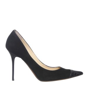 Scarpin Jimmy Choo Camurça e Couro Preto