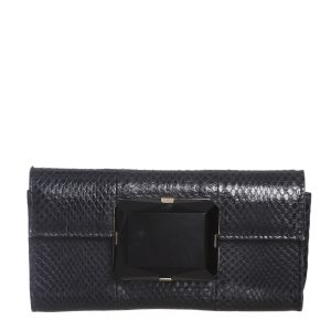 Clutch Gucci Python Preto