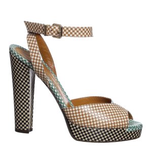Sandália Fendi Quadriculada