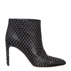Bota Alaia Couro Preto