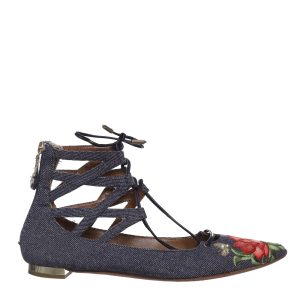 Sapatilha Aquazurra Denim Bordado