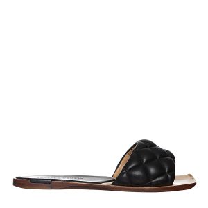 Sandália Bottega Veneta Rasteira The Padded Flat Preta