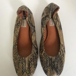 Sapatilha Lanvin dourada sola 40