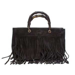 Bolsa Gucci Preta Franjas