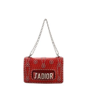 Bolsa Christian Dior Jadior Studded Vermelha
