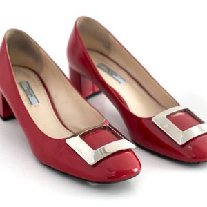 Sapato Prada Vermelho Verniz Tam39