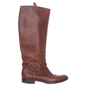 Bota Gucci Marrom Tam 395 BR