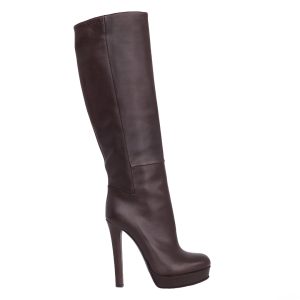 Bota Gucci Cano Alto Marrom Tam 36 Br