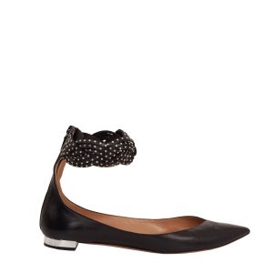 Sapatilha Aquazzura Prata com Strass Tam 38 Br