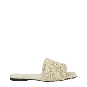 Rasteira Bottega Veneta Ráfia Off White Tam 365 Br