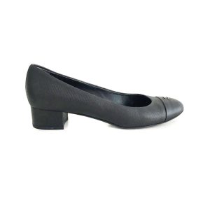 Sapato Chanel Preto com Listras Tam 395