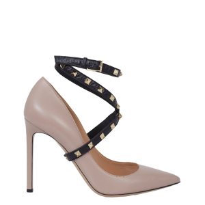 Scarpin Valentino nude com Studs Tam 38 Br
