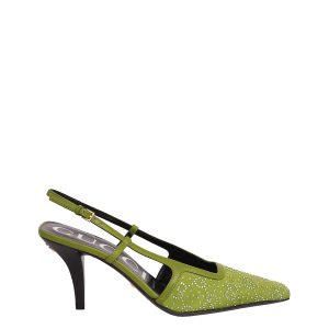Scarpin Gucci GG Crystal Verde Pistache Tam 335 Br