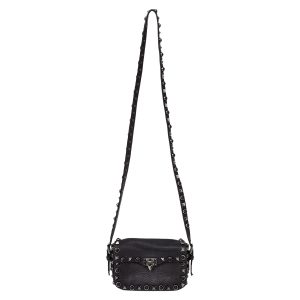 Bolsa Valentino Rolling Mini Rockstud Preta