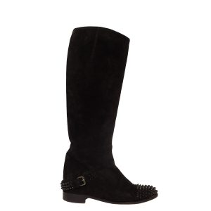 Bota Christian Louboutin Spike Preta TAM 355 BR