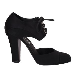 Salto Chanel Preto Tam 37 Br