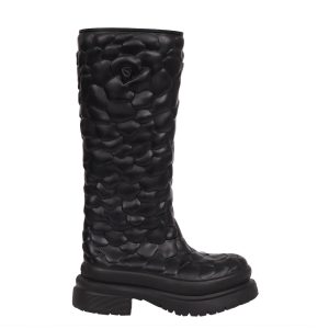 Galocha Valentino Atelier Rose Tall Rain Preta Tam 37 Br