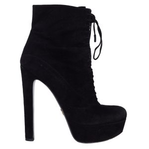 Bota Prada Preta com Cadarço Tam 38 Br