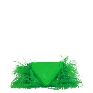 Bolsa Bottega Veneta Small Beak Triangle Verde