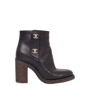 Bota Chanel Preta TAM 35 BR