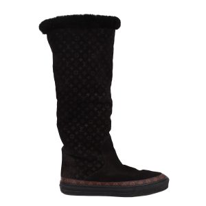 Bota Louis Vuitton Monograma Preto Tam 37 Br