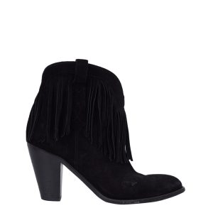 Bota Saint Laurent Franjas Preta Tam 38 Br