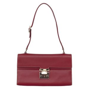 Bolsa Gucci Vermelho e Dourado Retro
