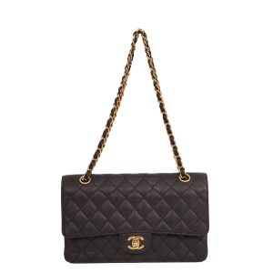 Bolsa Chanel Double Flap Medium Caviar Preta