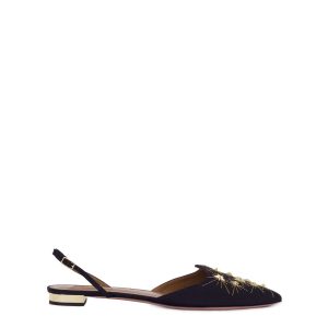 Sapatilha Aquazzura Preta Estrelas Tam 42