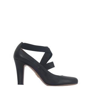 Sapato Prada Couro Preto e Elastico Tam 365