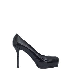 Scarpin Yves Saint Laurent Verniz Preto Tam 39