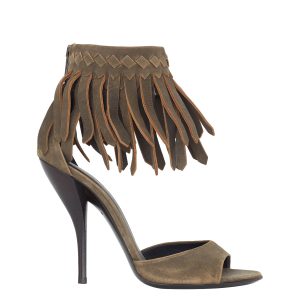 Sandália Bottega Veneta Suede Franjas Tam 38