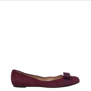 Sapatilha Salvatore Ferragamo Varina Roxa Tam 75